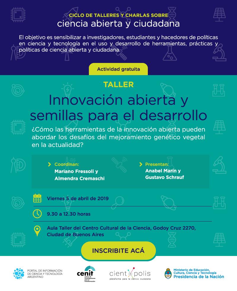 Taller de innovación en semillas en el Centro Cultural de la Ciencia