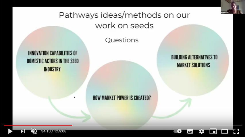 Bioleft's methods: Anabel Marín at the ESRC -STEPS webinar, Challenging Research for Sustainability