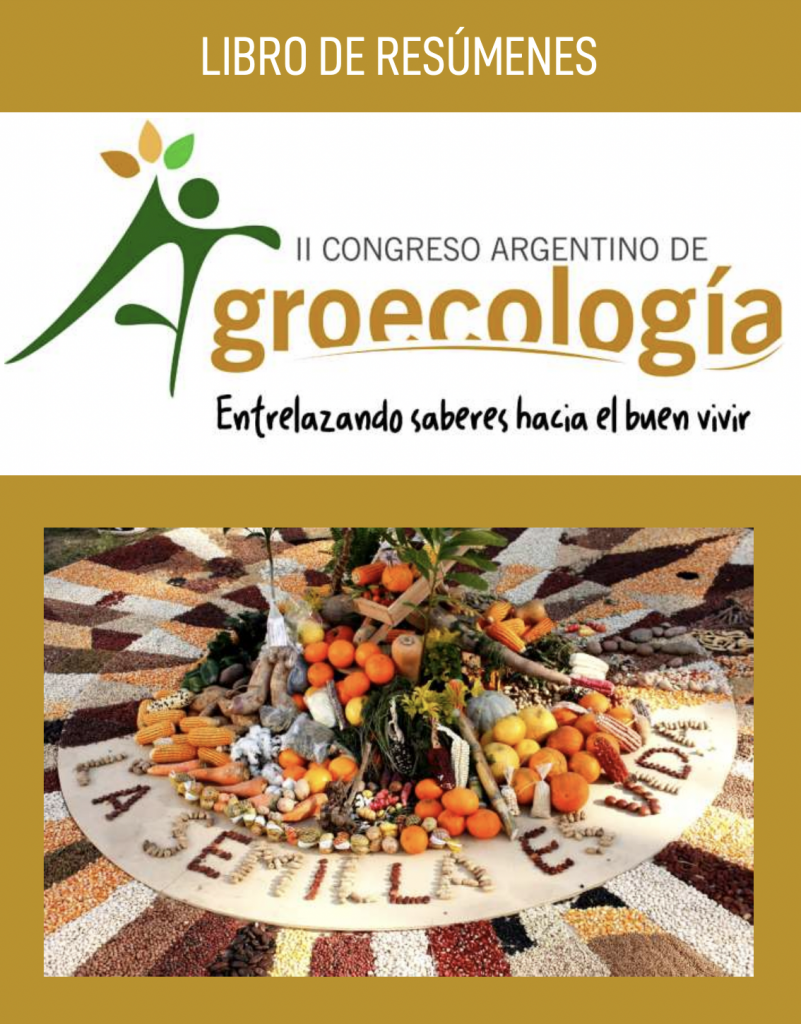 Bioleft in the Book of Abstracts of the II Argentine Congress of Agroecology