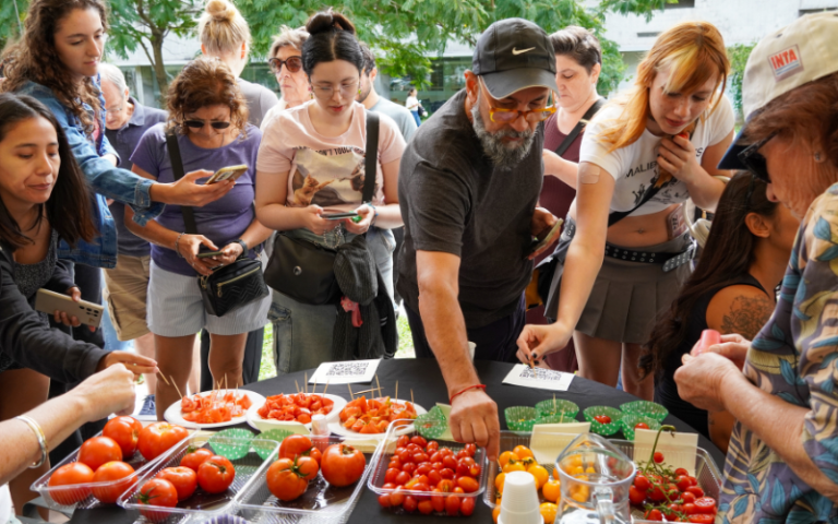 ¿Cuál es el sabor de un tomate de verdad? Degustación de tomates locales por primera vez en UNSAM